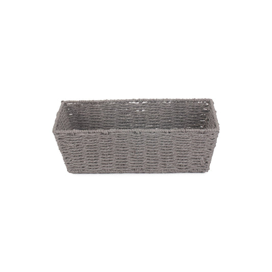 Large Grey Paper Rope Tray Basket
