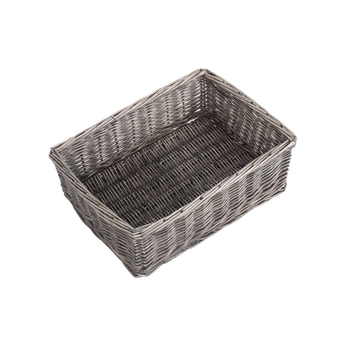 Large Antique Wash Willow Tray Basket