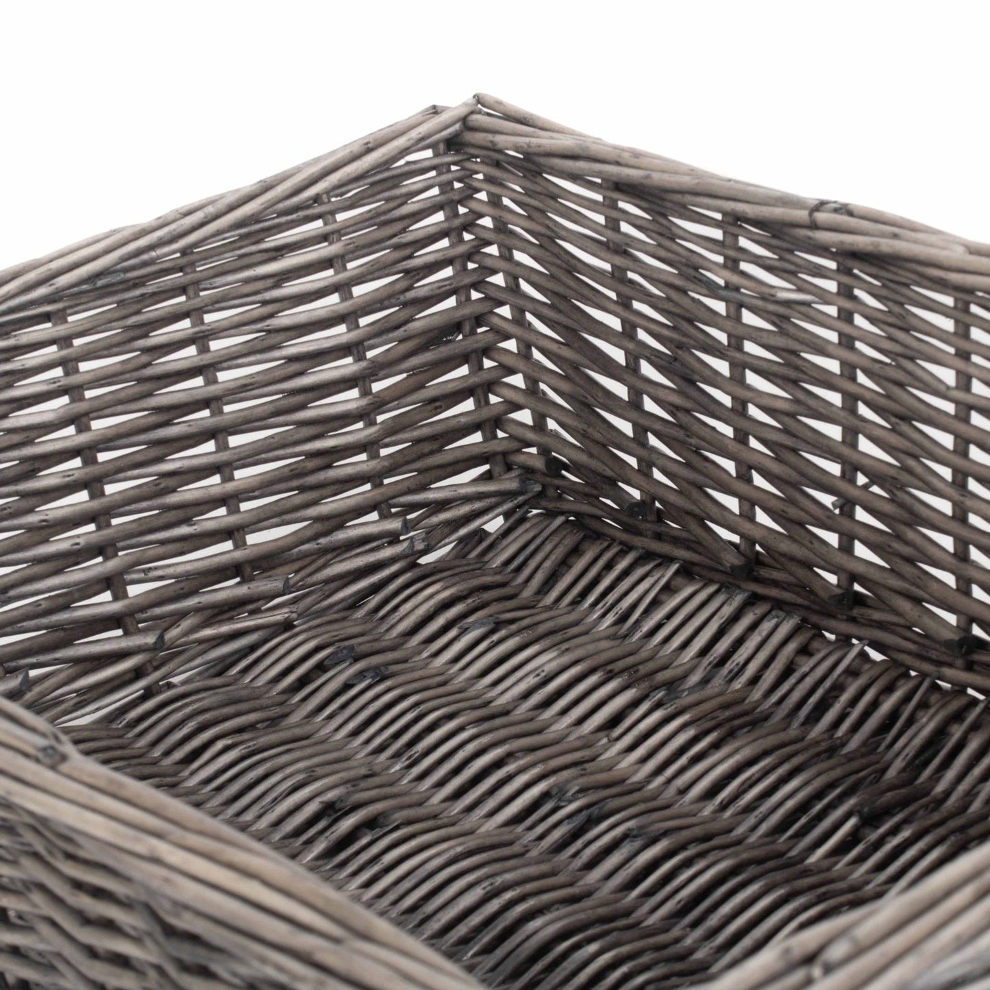 Large Antique Wash Willow Tray Basket
