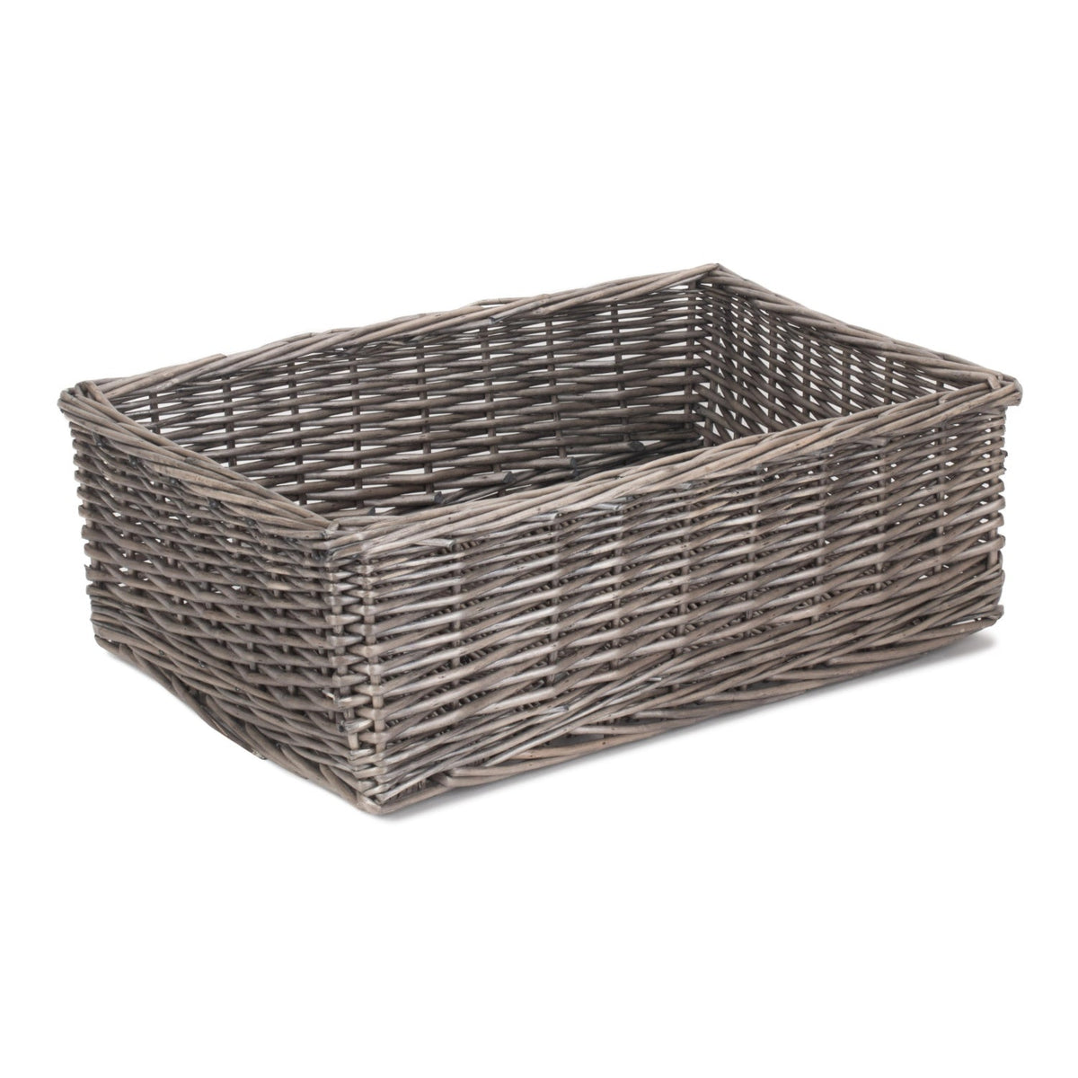 Extra Large Antique Wash Willow Tray Basket