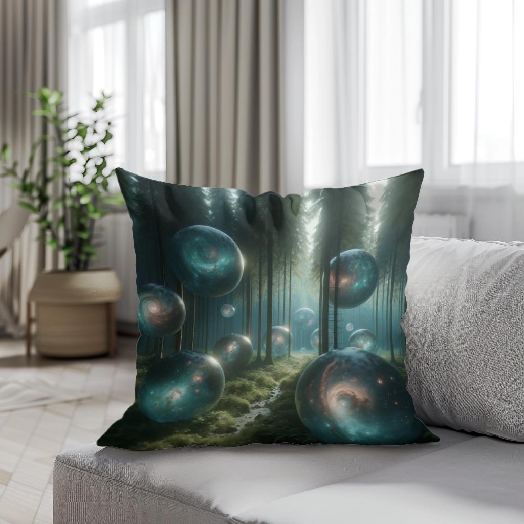 Galactic Forest Cotton Cushion