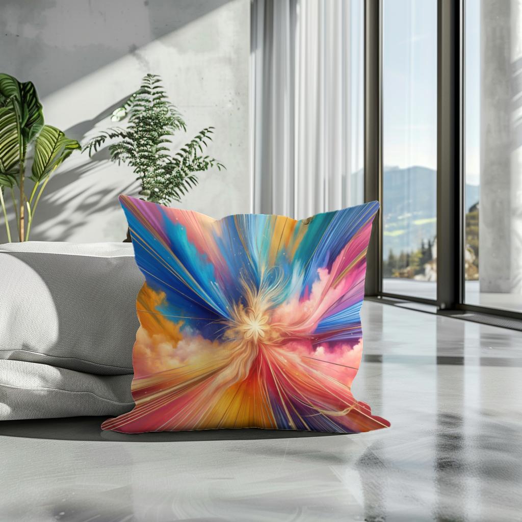 Vivid Harmony Cotton Cushion
