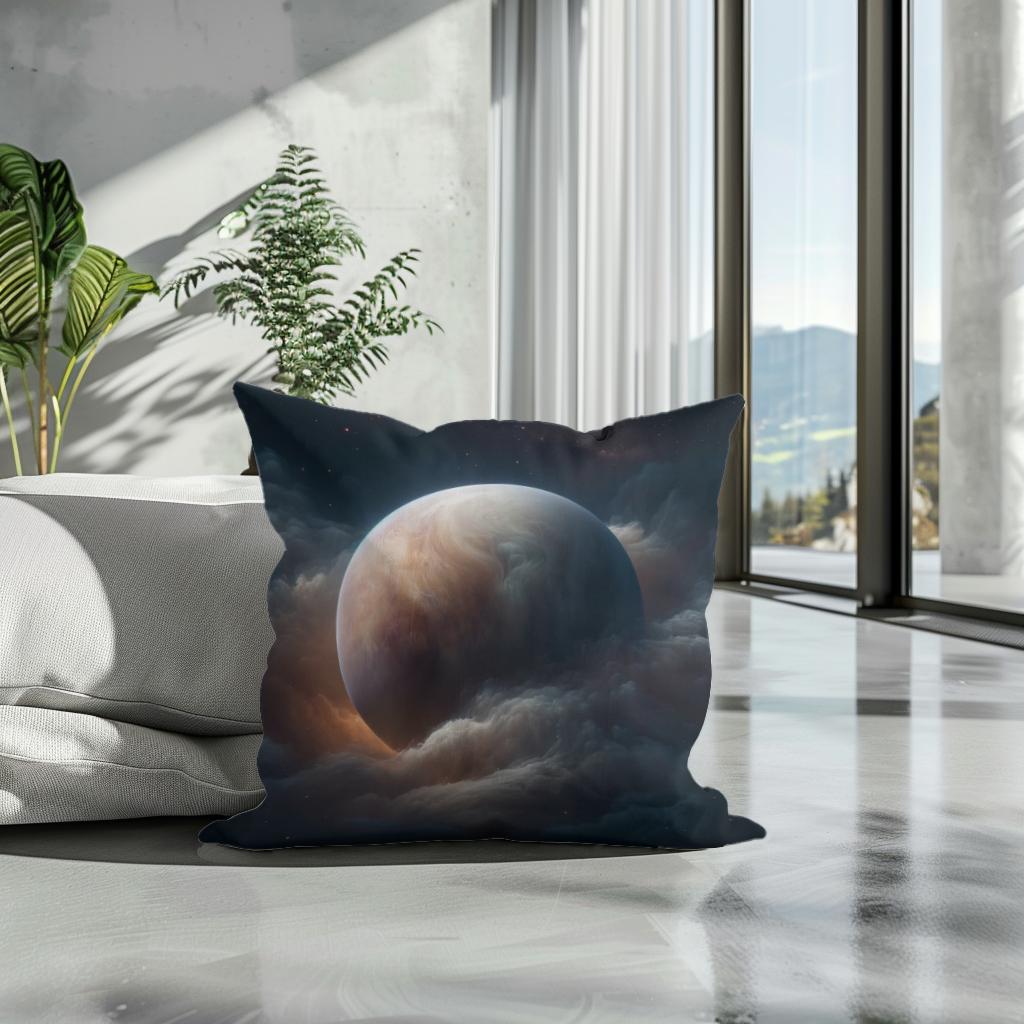 Venus' Mysterious Veil Cotton Cushion