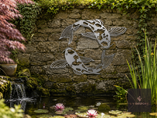 Pond and Wildlife Garden Wall Art
