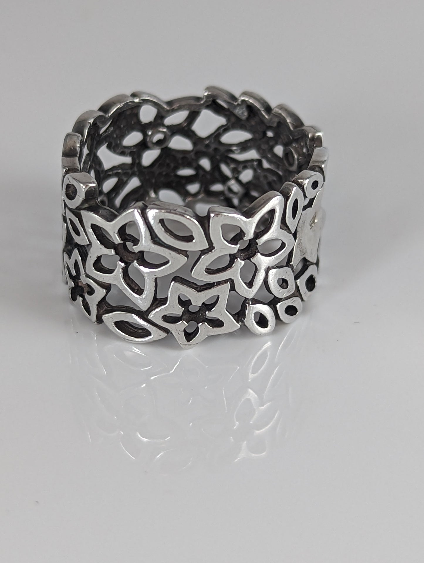Silver Steed Filigree Ring 2