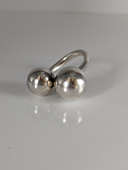 Silver Steed Extra Large Balls One Size Ring