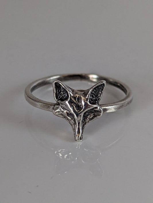 925 Silver Fox Ring – Nature-Inspired Handmade Gift for Animal Lovers