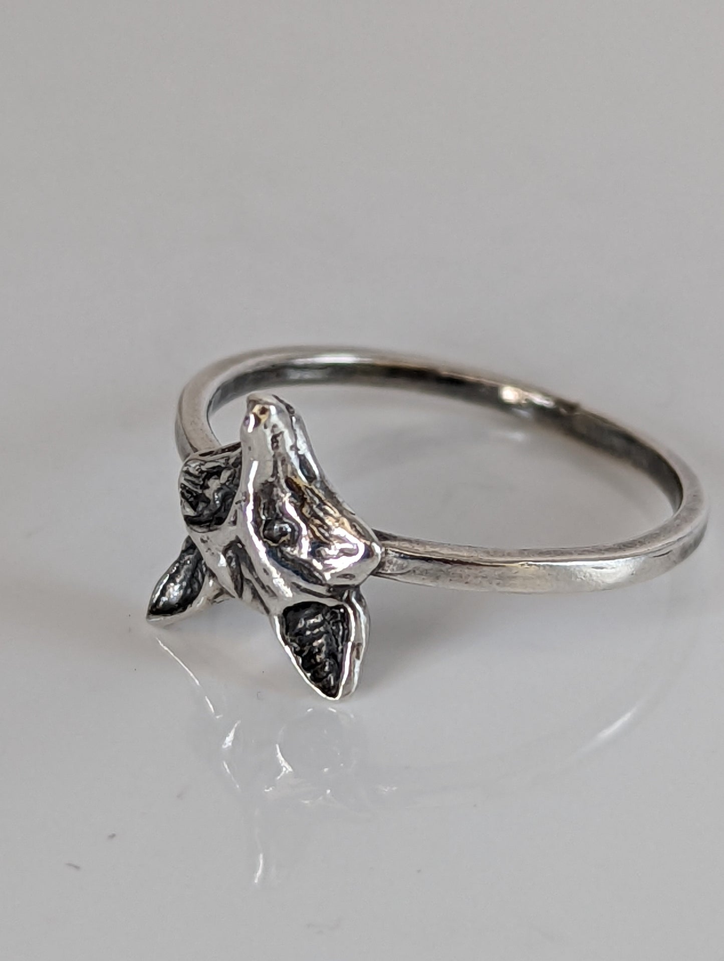 925 Silver Fox Ring – Nature-Inspired Handmade Gift for Animal Lovers