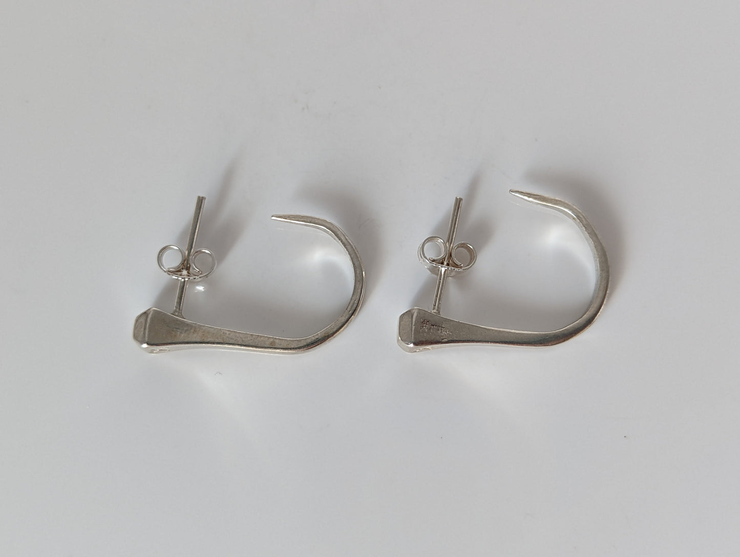 Silver Steed Hoofnail Stud Earrings