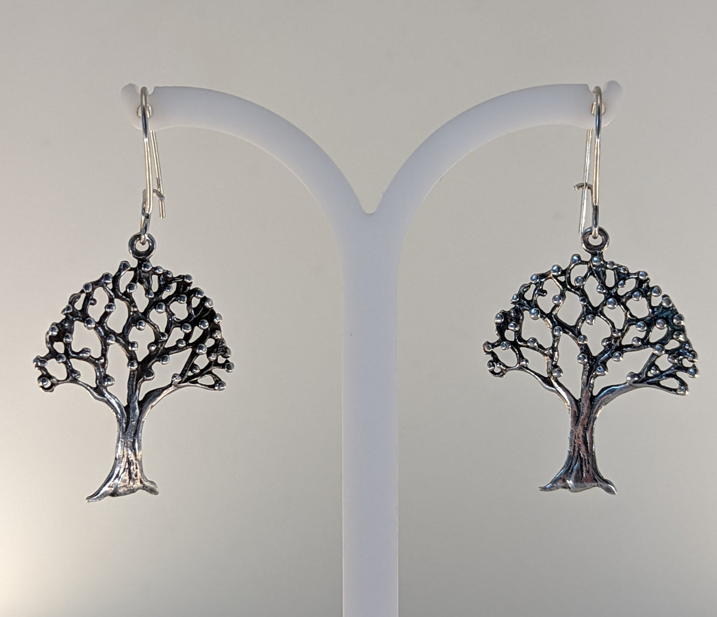 Silver Steed Fruit Tree Dangling Earrings