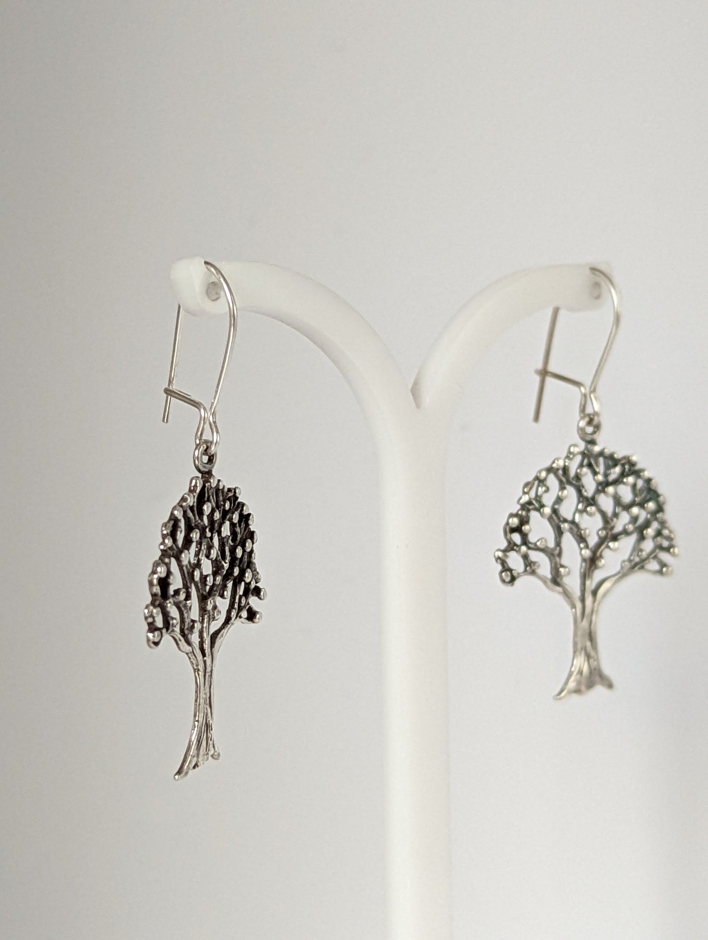 Silver Steed Fruit Tree Dangling Earrings
