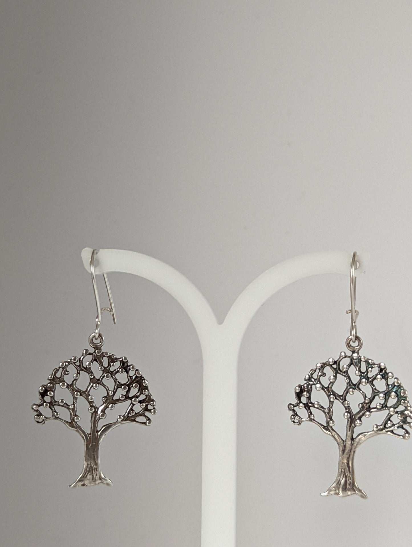 Silver Steed Fruit Tree Dangling Earrings