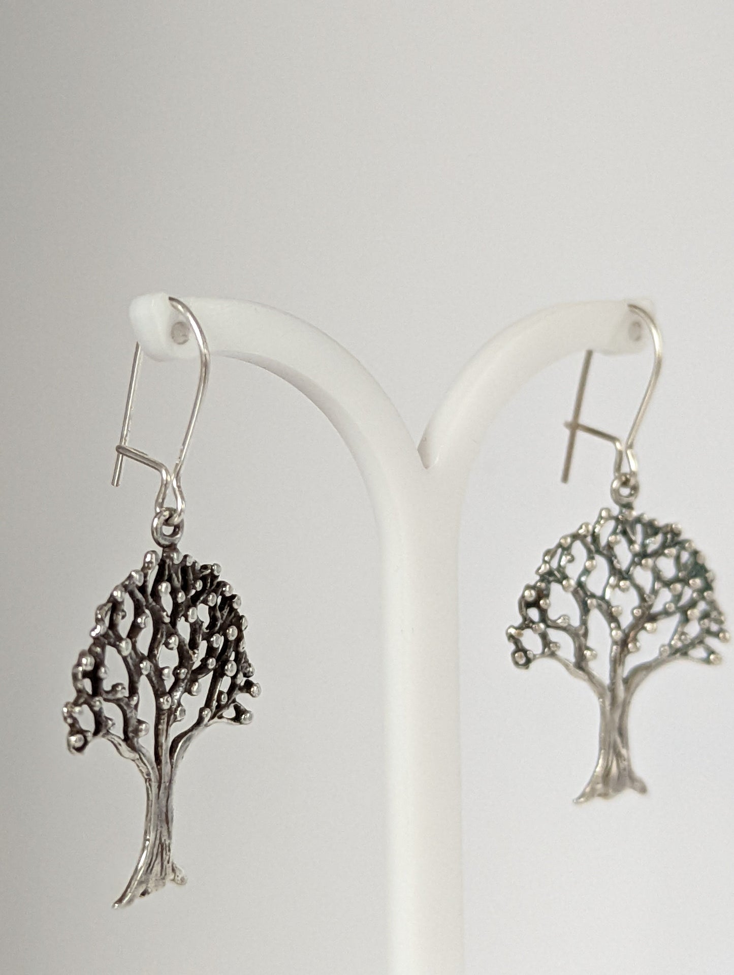 Silver Steed Fruit Tree Dangling Earrings