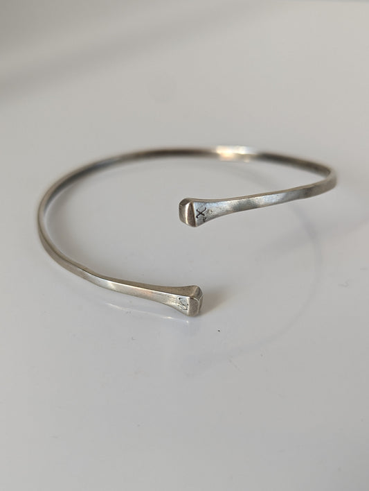 Silver Steed Hoofnail Bangle 1