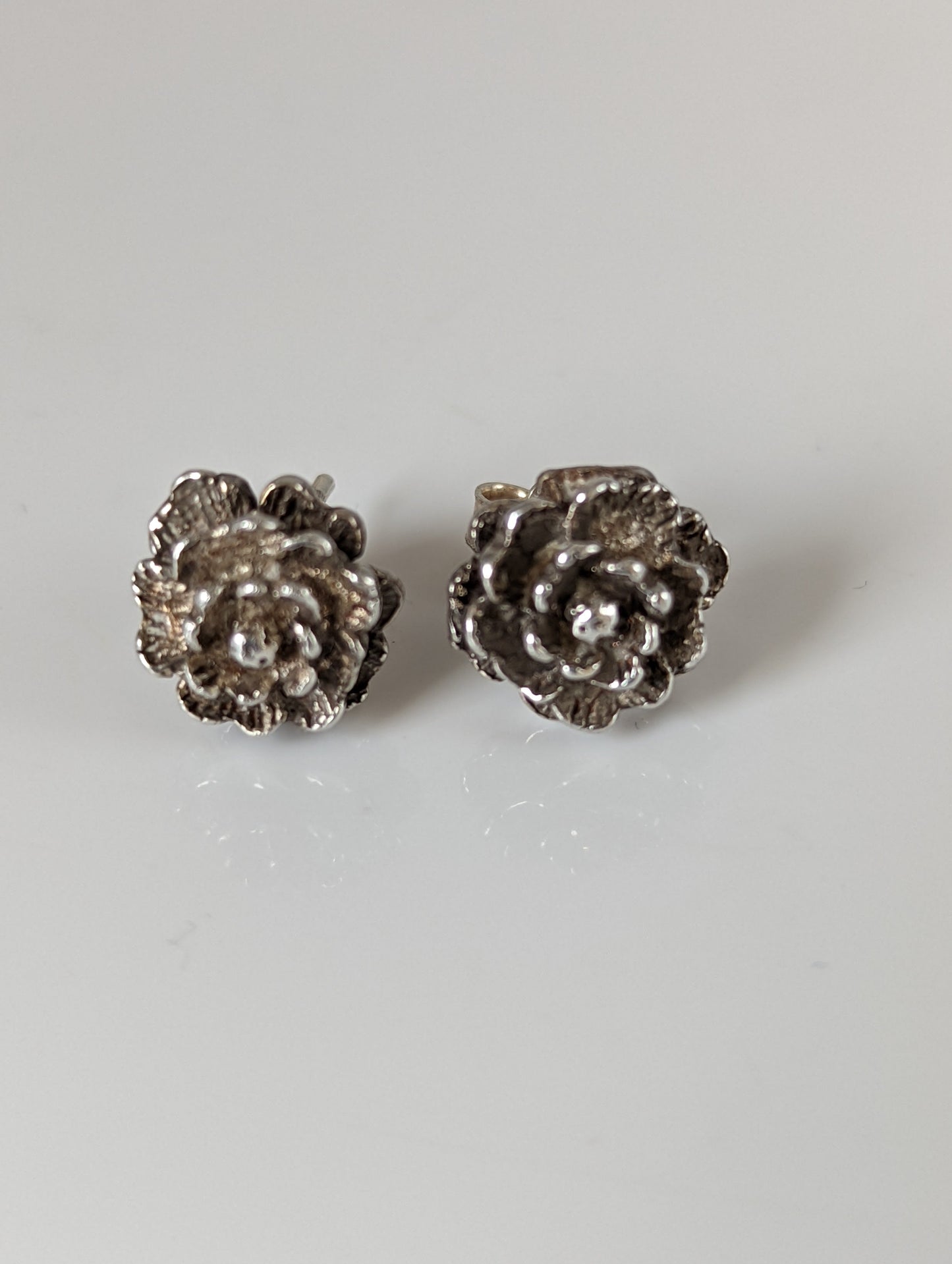 Silver Steed Marigold Stud Earrings