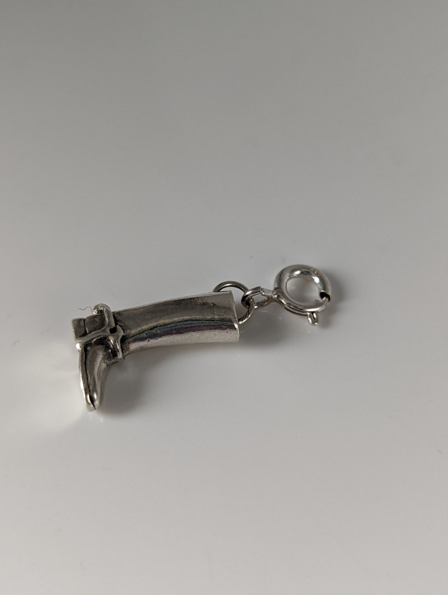 Silver Steed Riding Boot Silver Charm