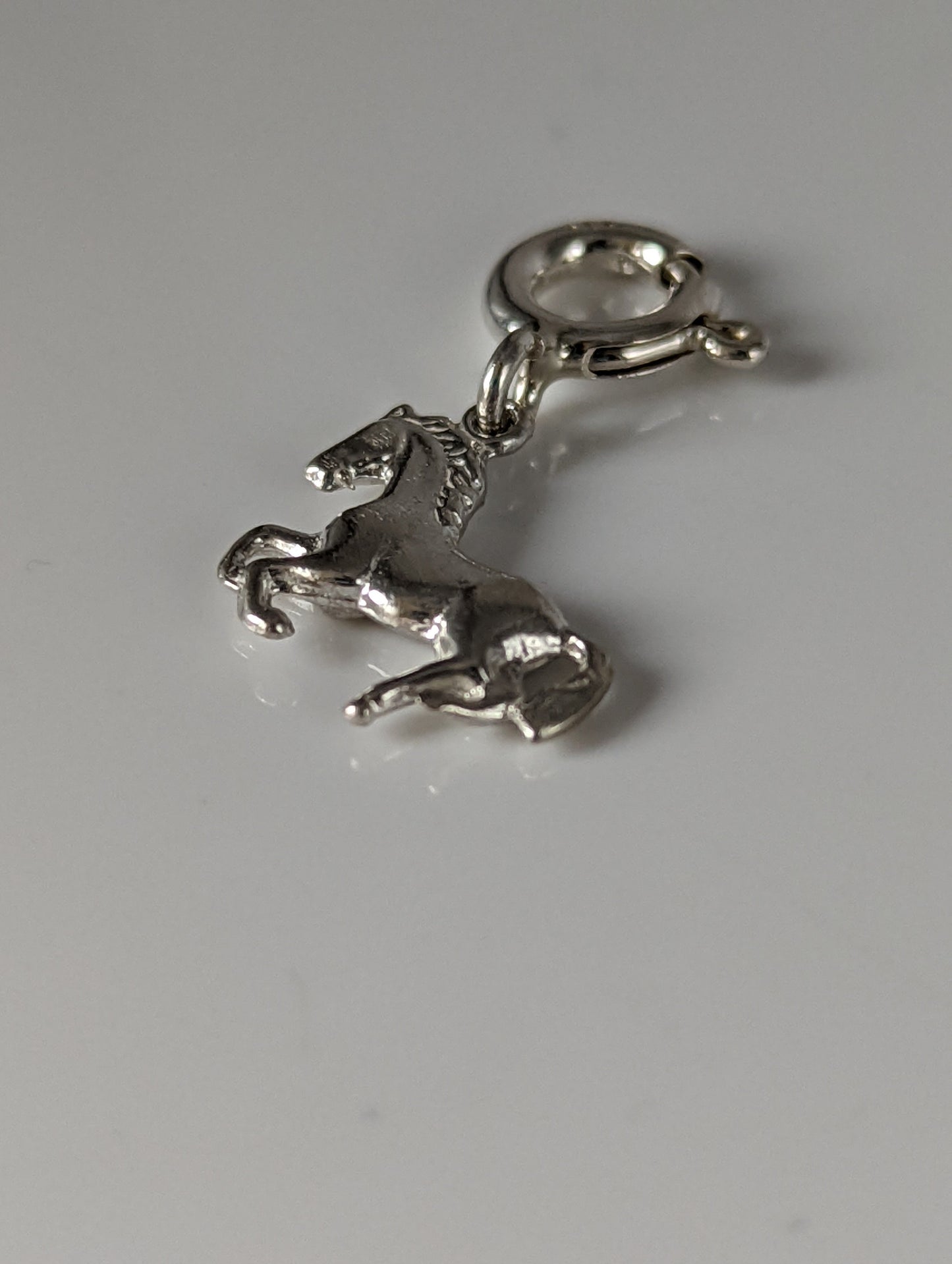 Silver Steed Galloping Horse 2 Silver Charm