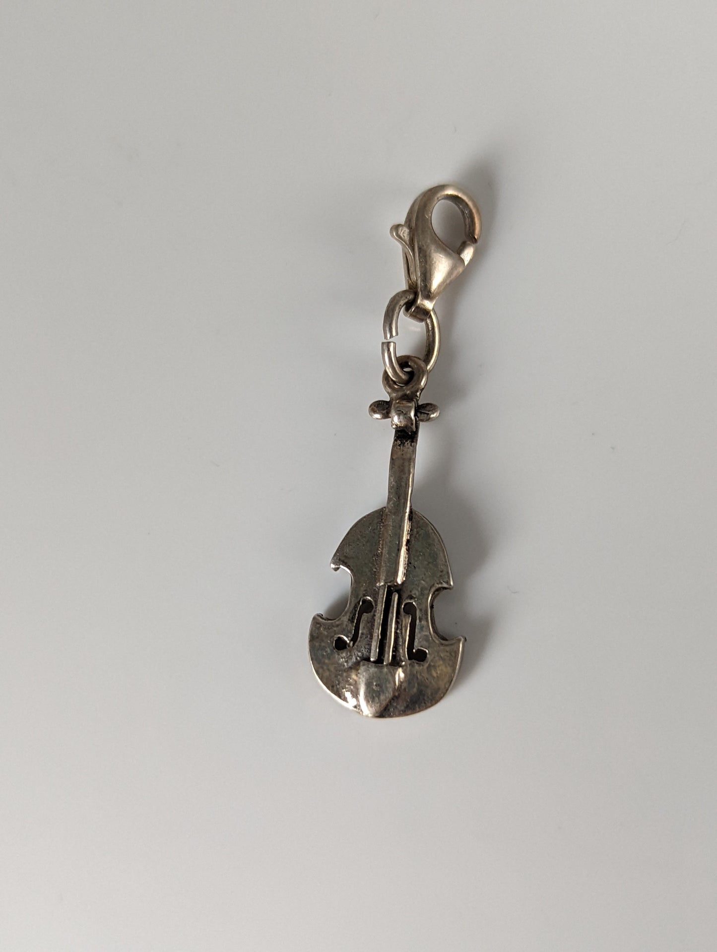 Silver Steed Cello Silver Charm