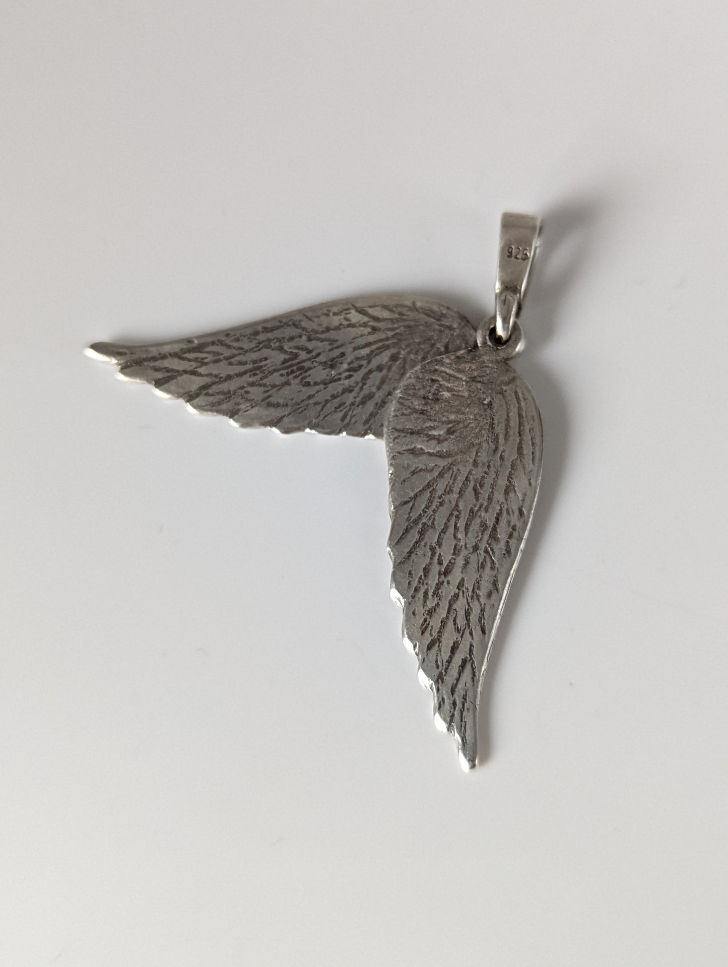 Silver Steed Angel Wings Silver Pendant