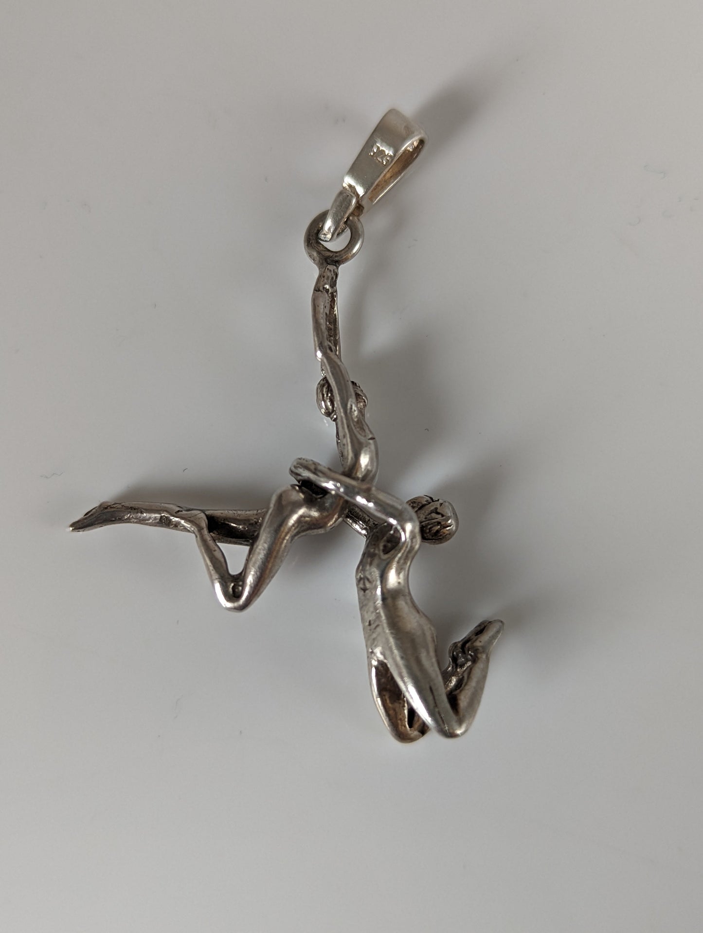 Silver Steed Acrobats Silver Pendant