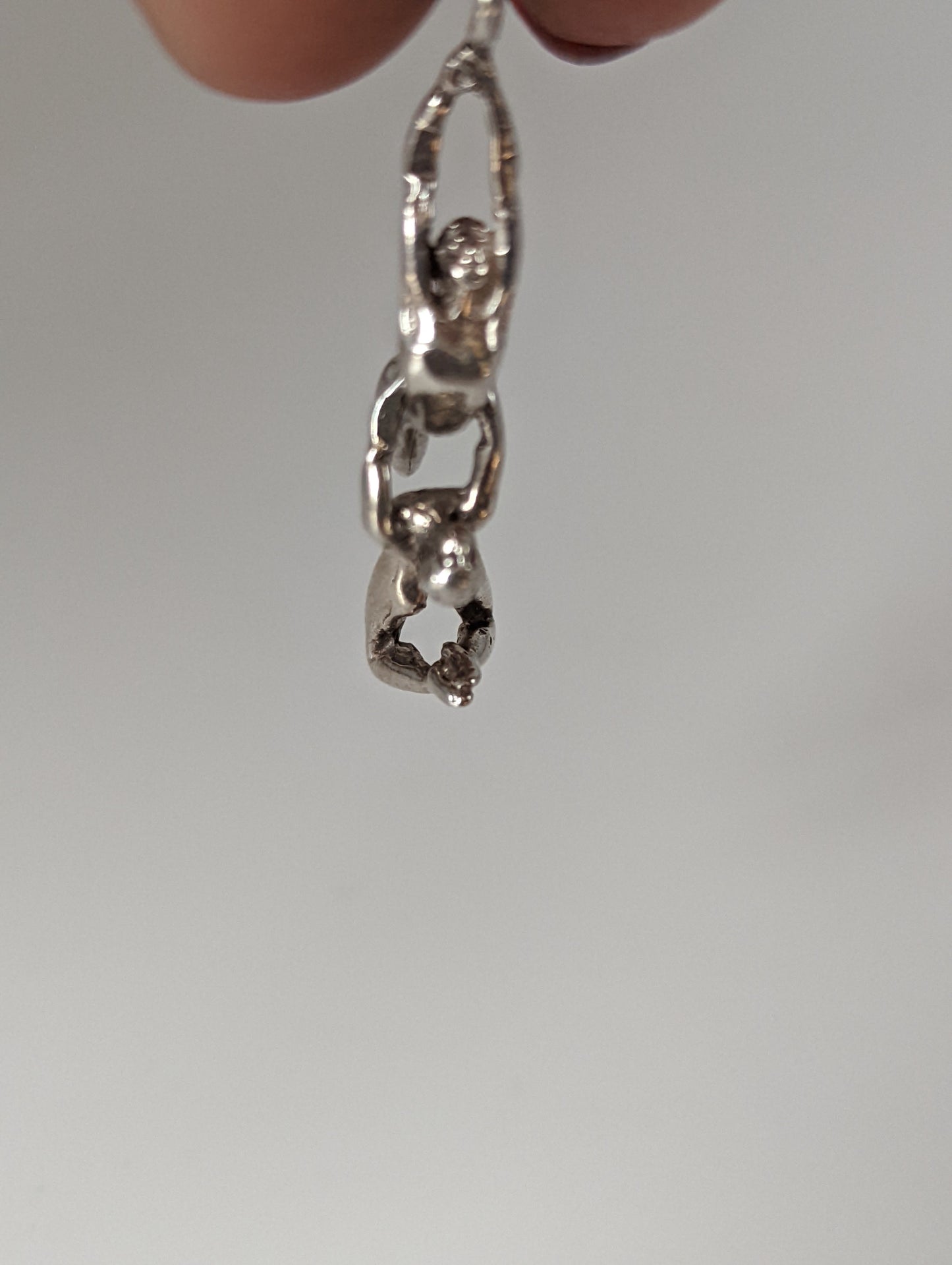Silver Steed Acrobats Silver Pendant