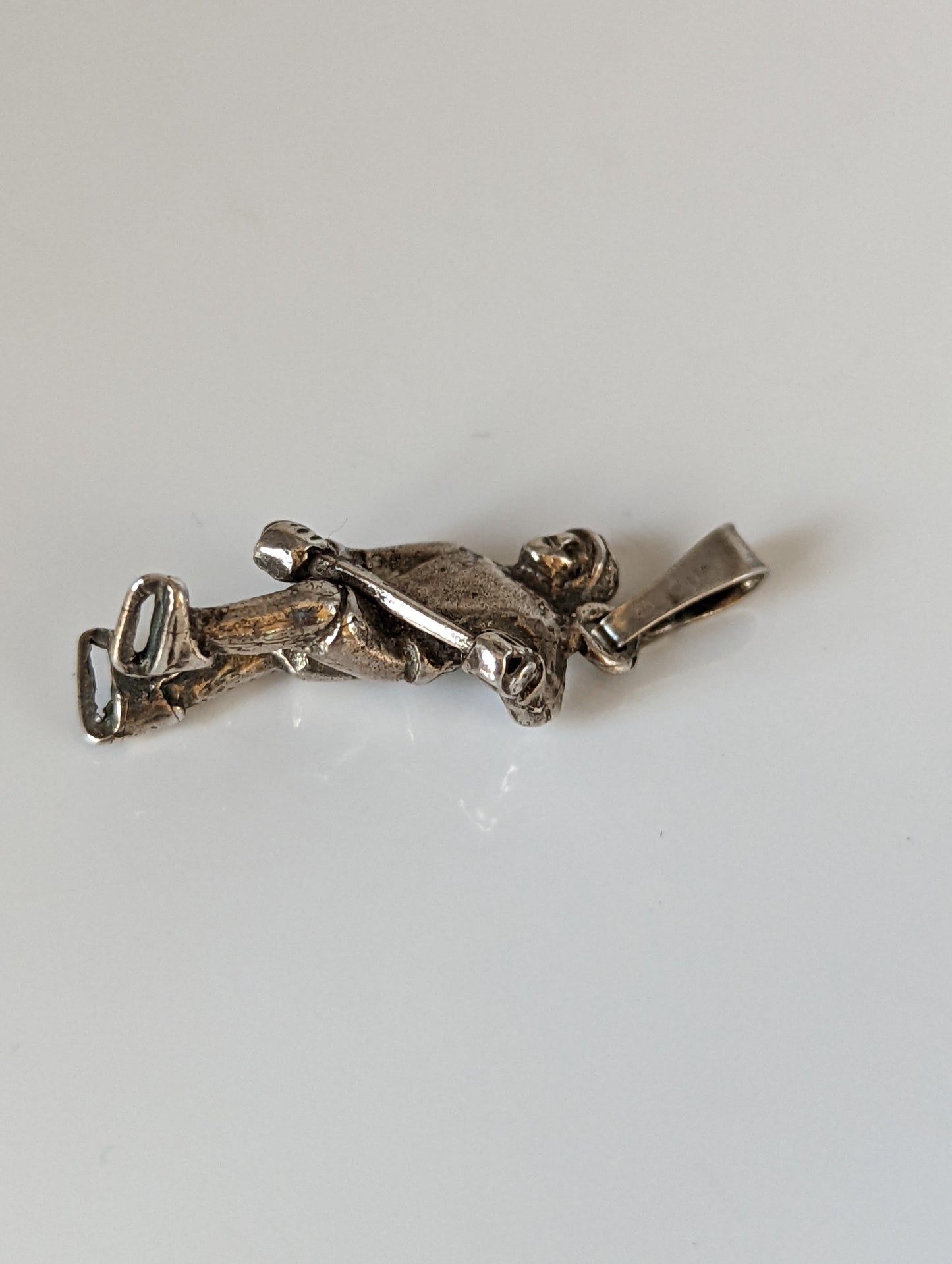 Silver Steed Ice Hockey Silver Pendant