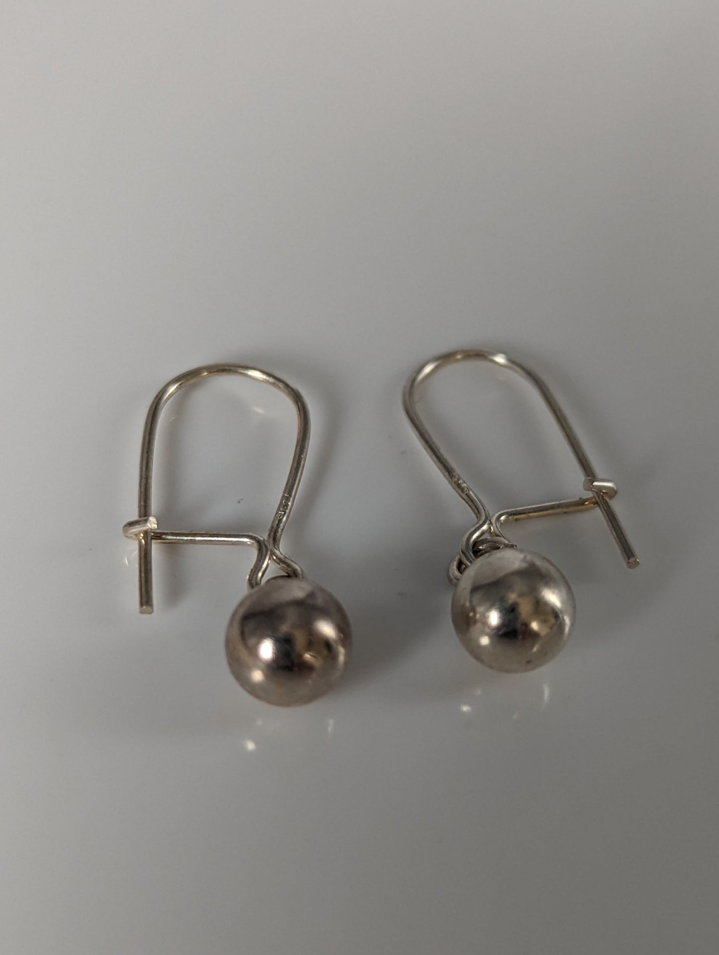 Silver Steed Large Balls Dropped Earrings