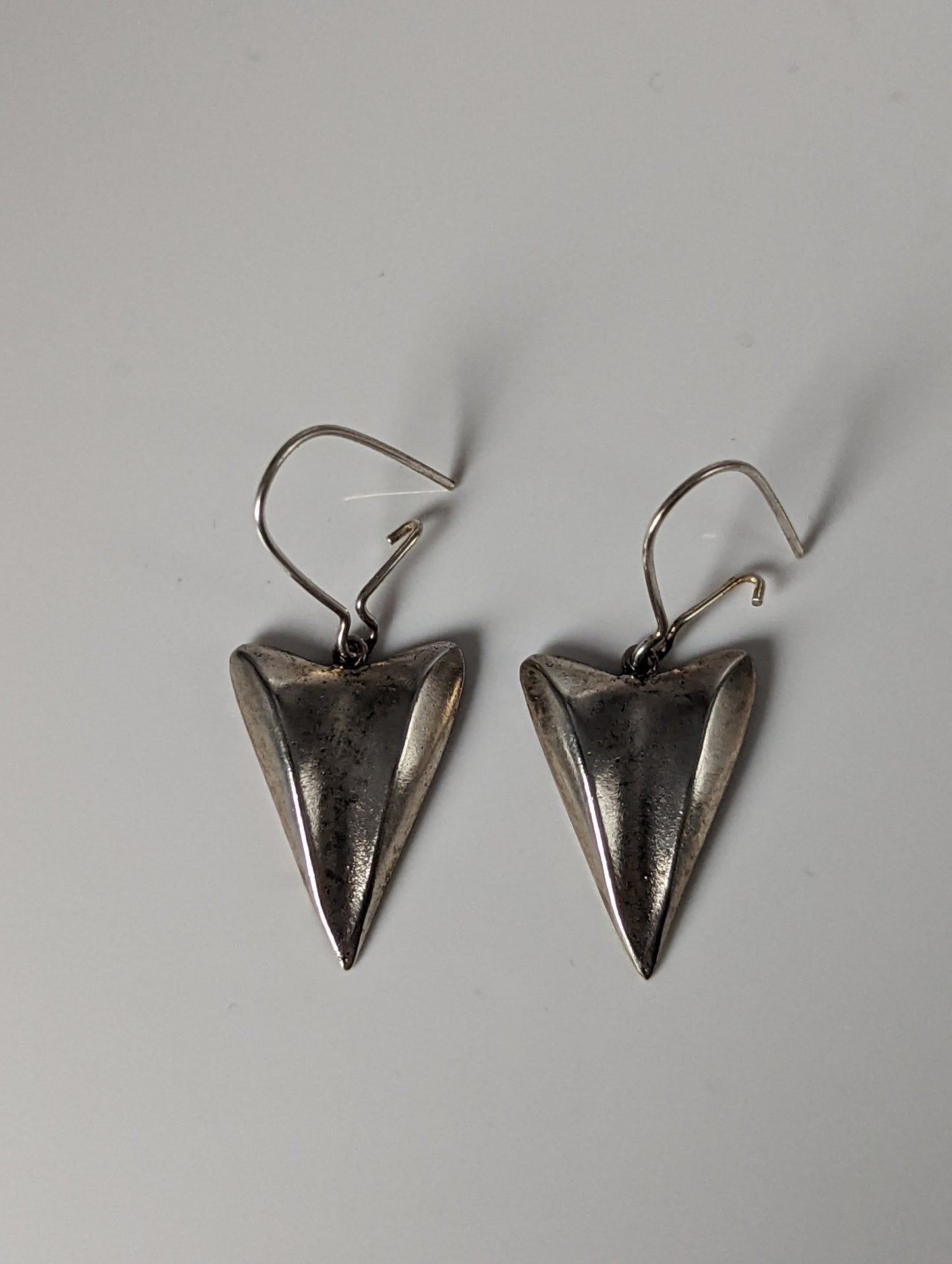 Silver Steed Shamrock Leaf Dropped Earrings