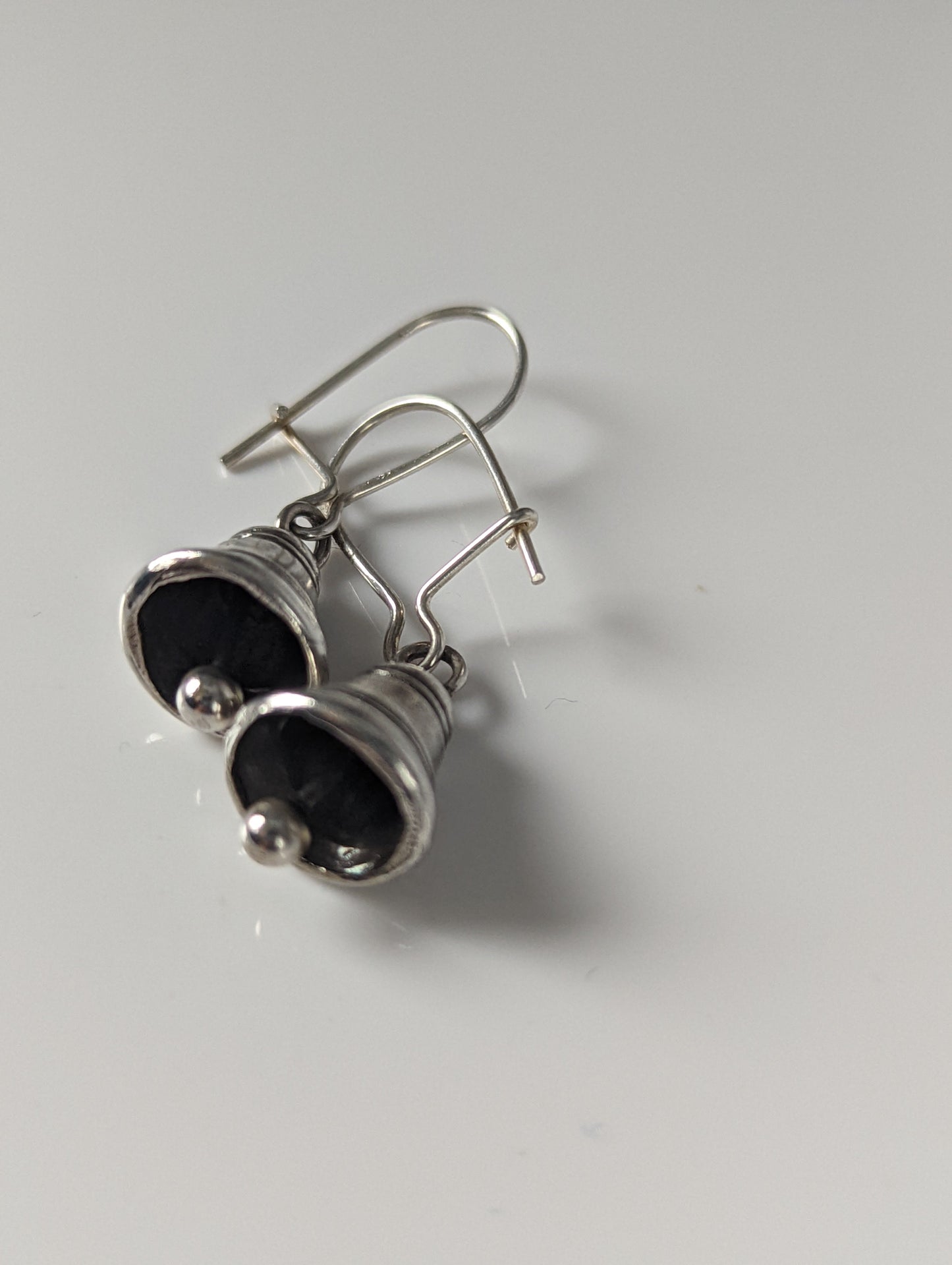 Silver Steed Bells Dropped Earrings