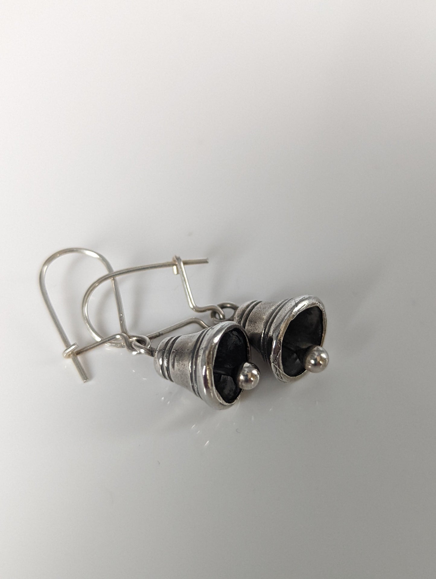 Silver Steed Bells Dropped Earrings