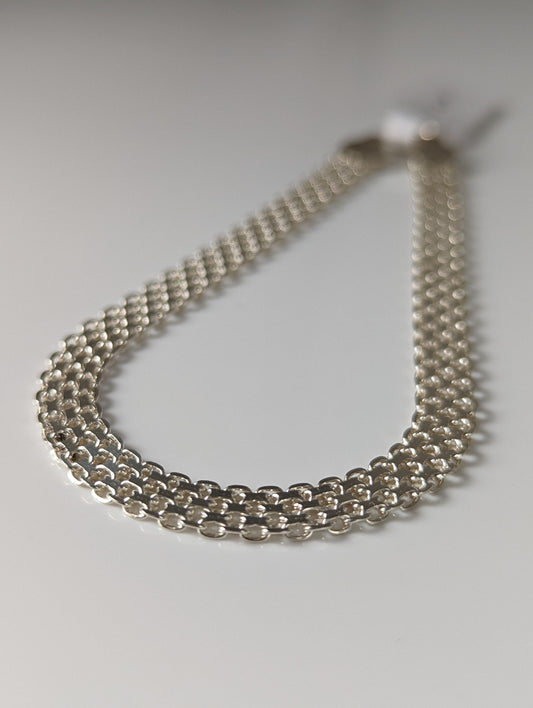 Silver Steed Interlink Silver Bracelet