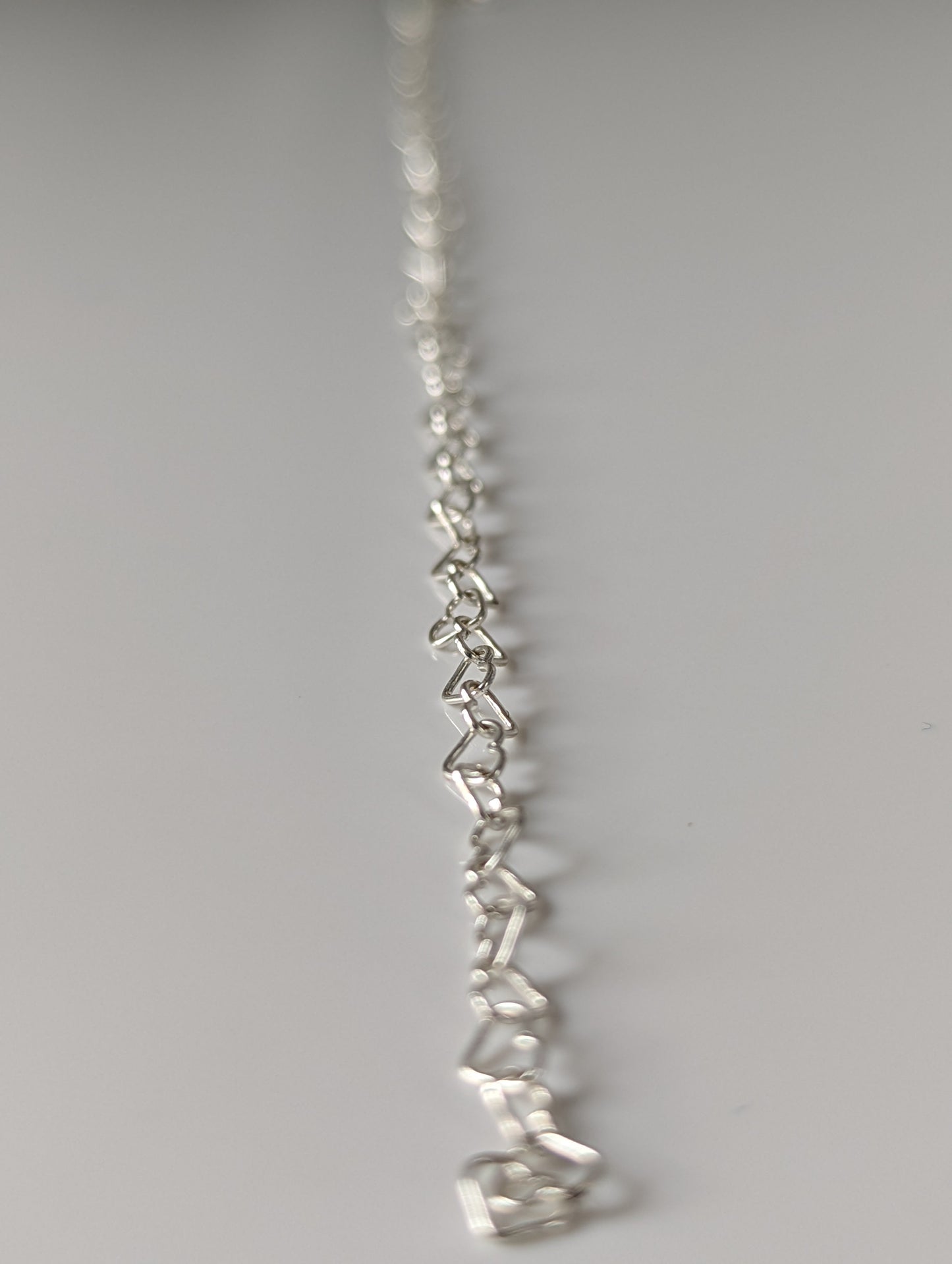 Silver Steed Heart Link Silver Bracelet
