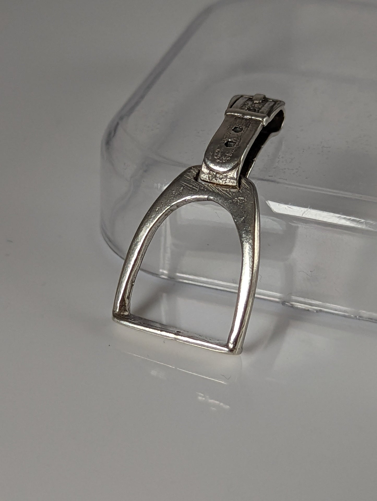 Silver Steed Stirrup Silver Pendant