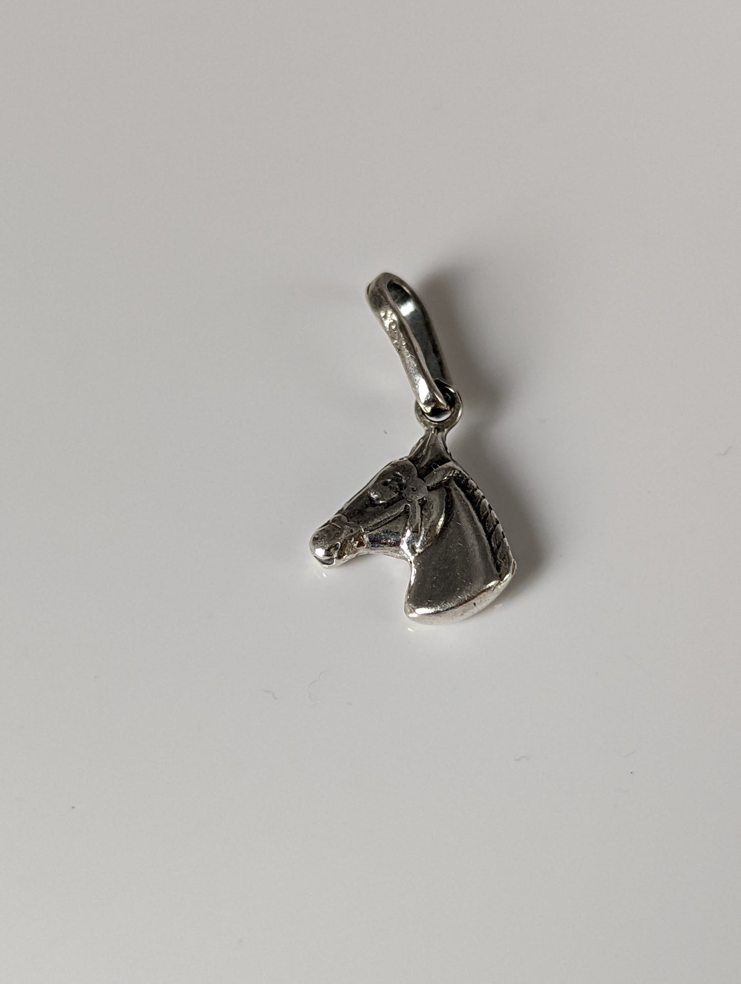 Silver Steed Small Horse Head Silver Pendant