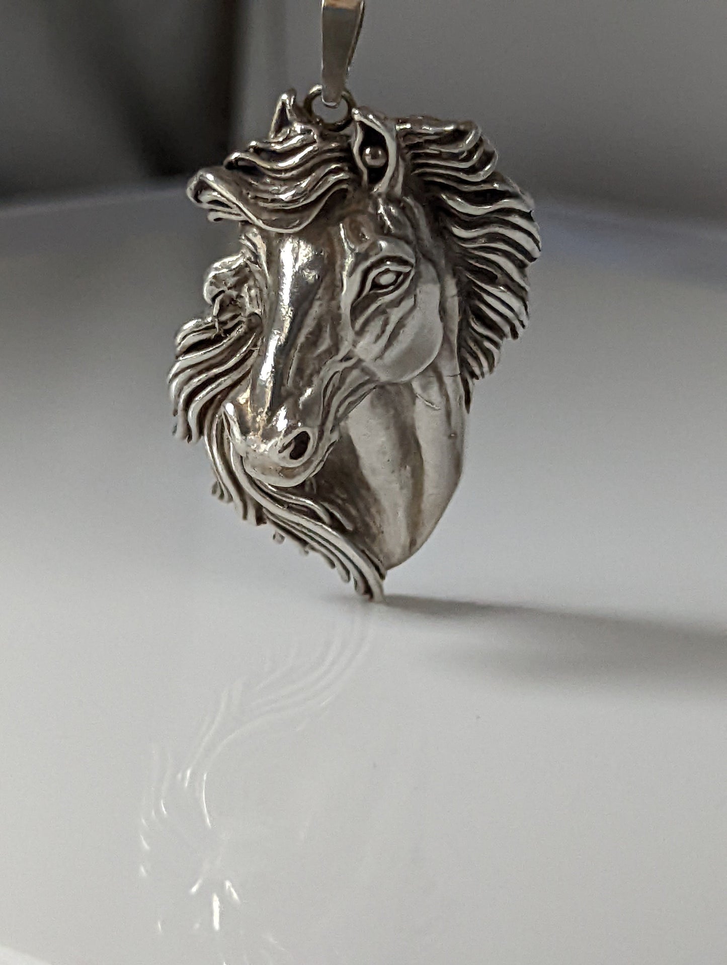 Silver Steed Signature Horse head Pendant