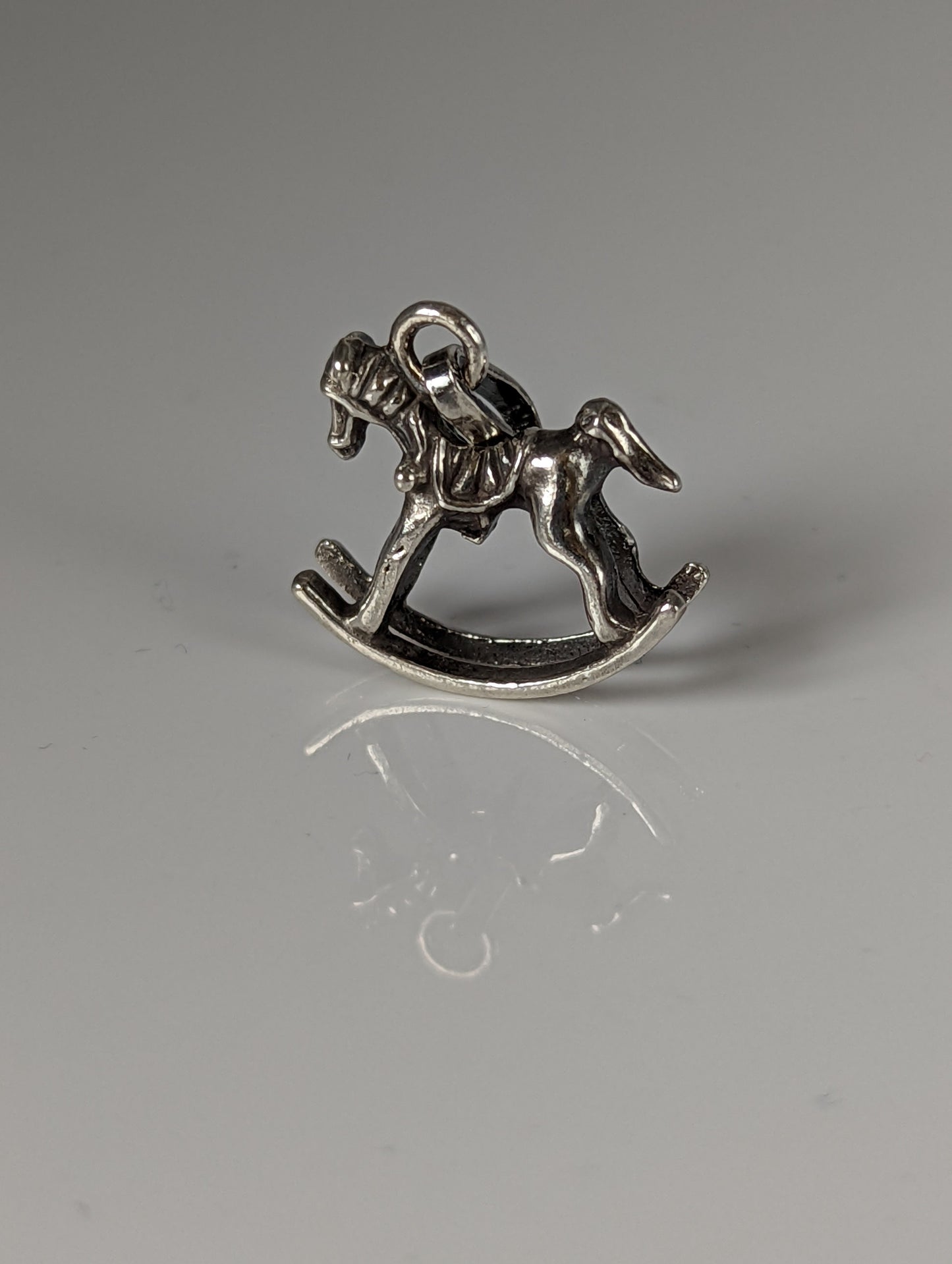 Silver Steed Rocking Horse Silver Pendant