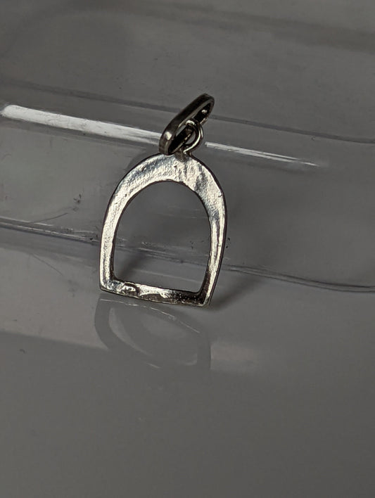 Silver Steed Stirrup Silver Pendant