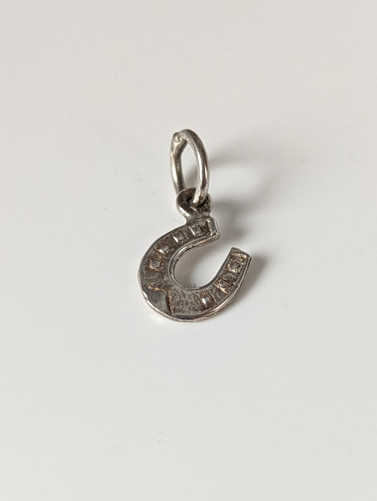 Silver Steed Horseshoe Silver Pendant