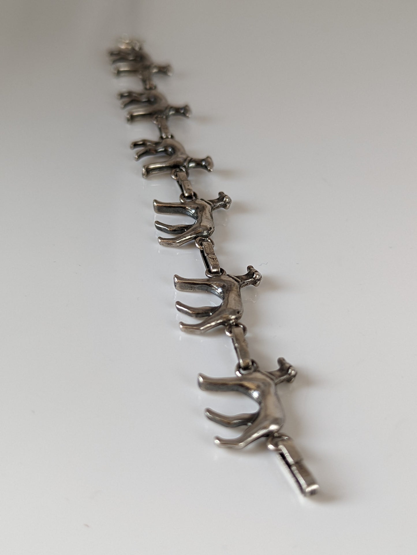 Silver Steed Greyhound Silver Bracelet