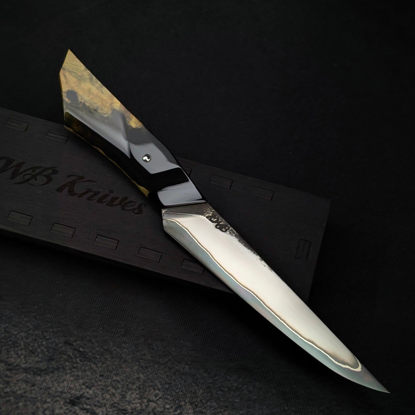 140mm Stainless San-Mai Knife | Handmade Outdoor Knives