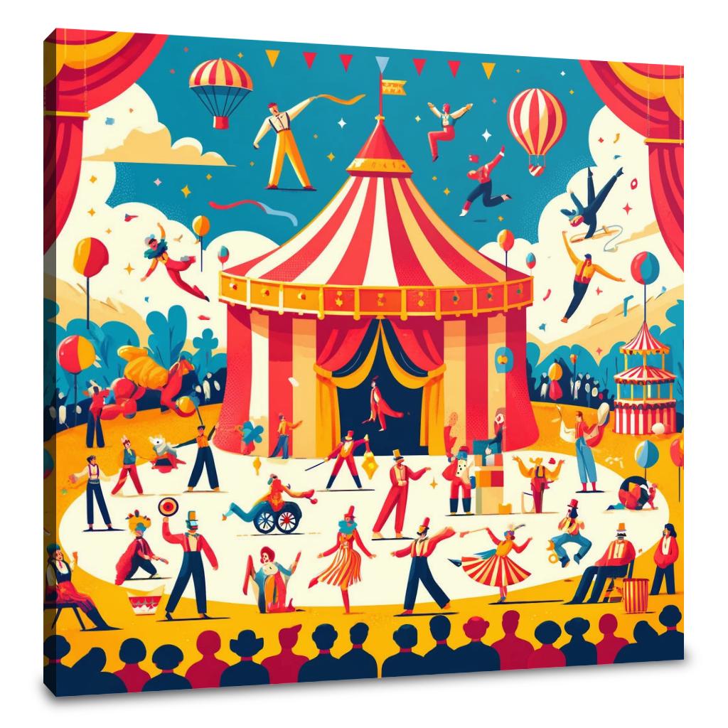 Circus Spectacle Canvas