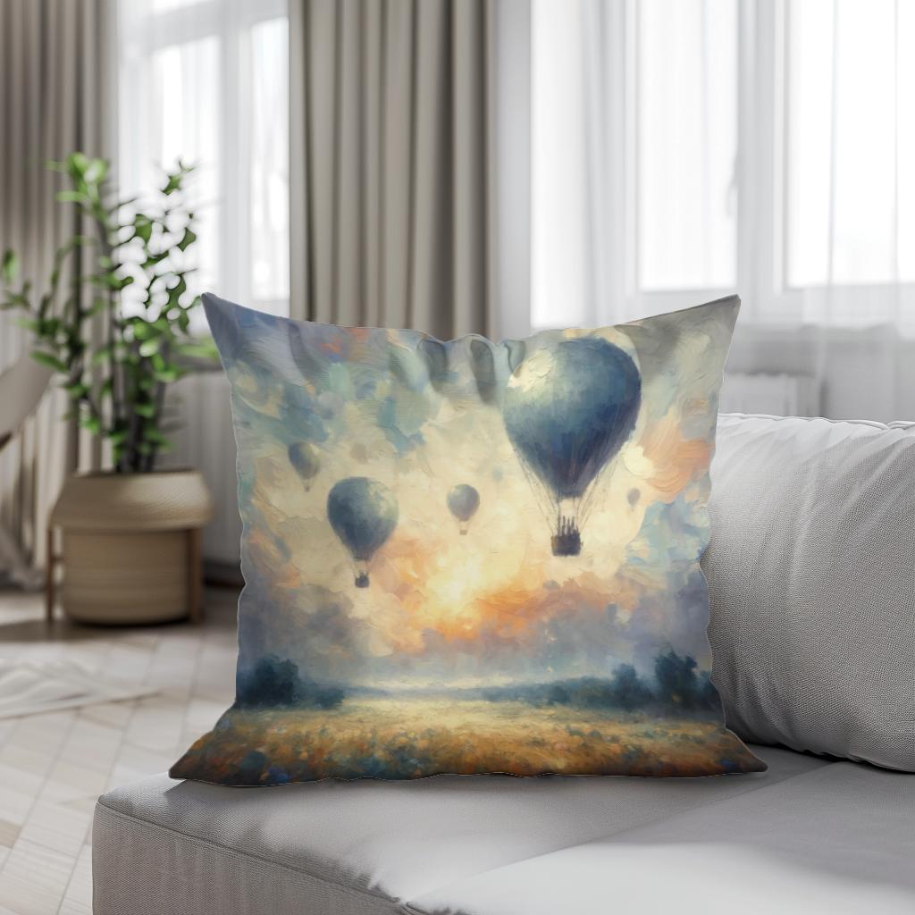 Tranquil Horizons Cotton Cushion