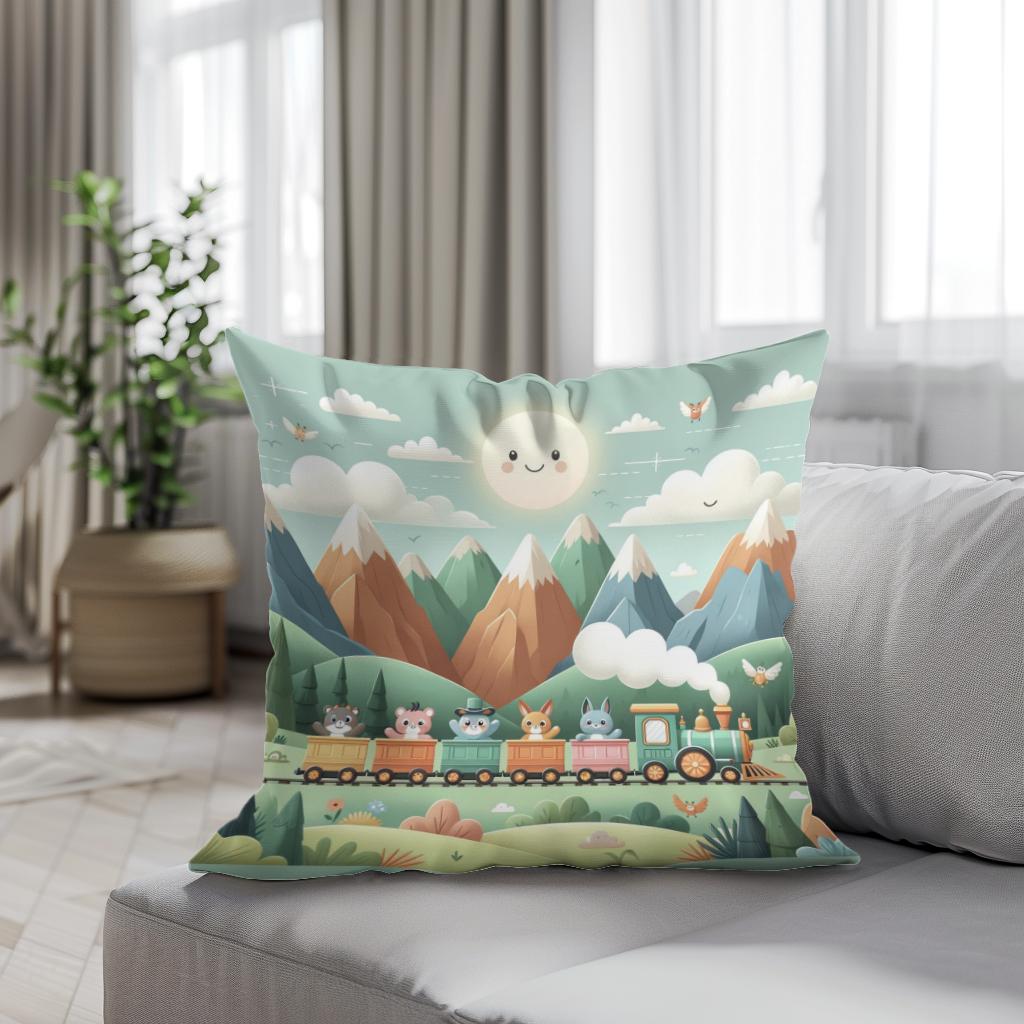 Mountain Express Cotton Cushion
