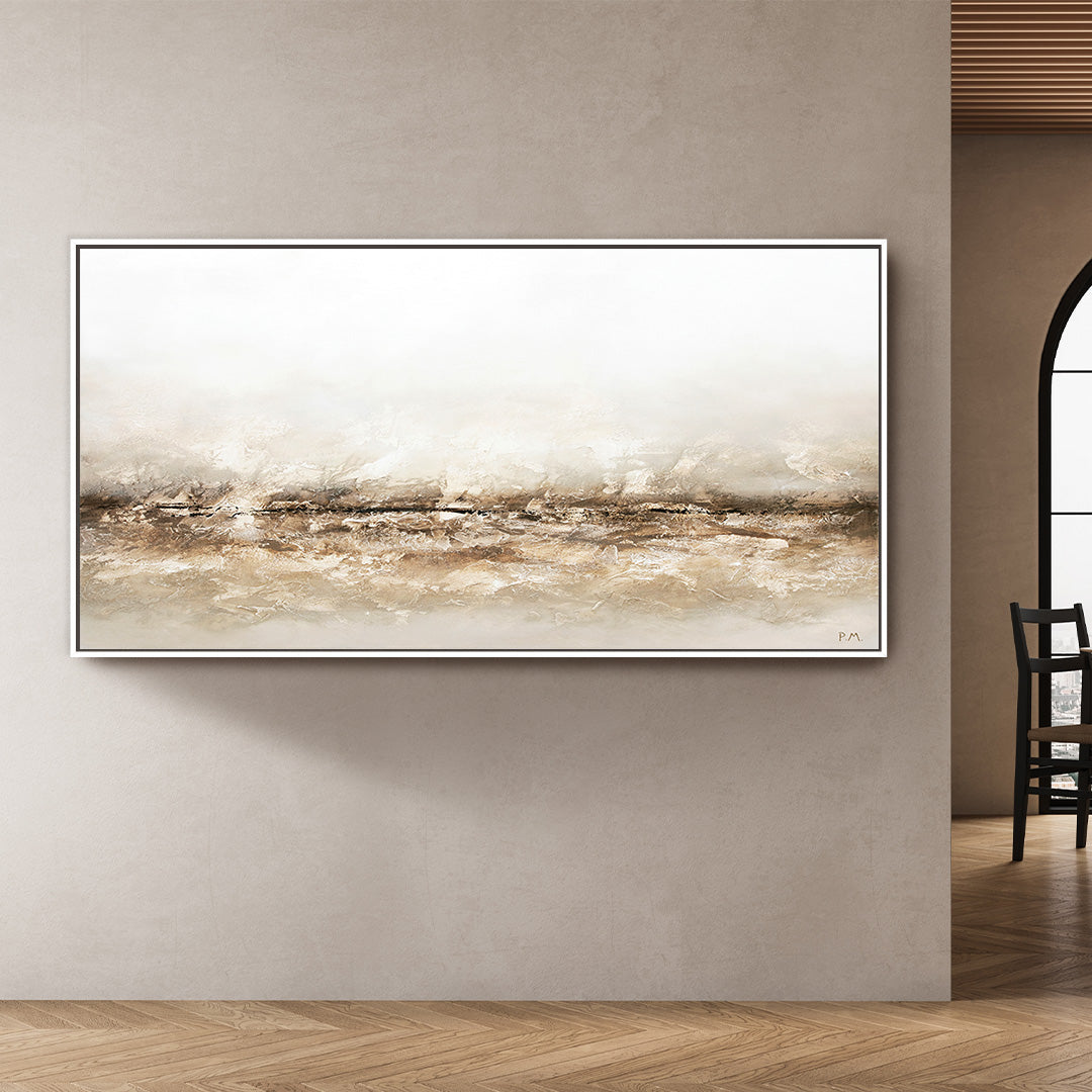 Terres Panoramic Framed Printed Canvas
