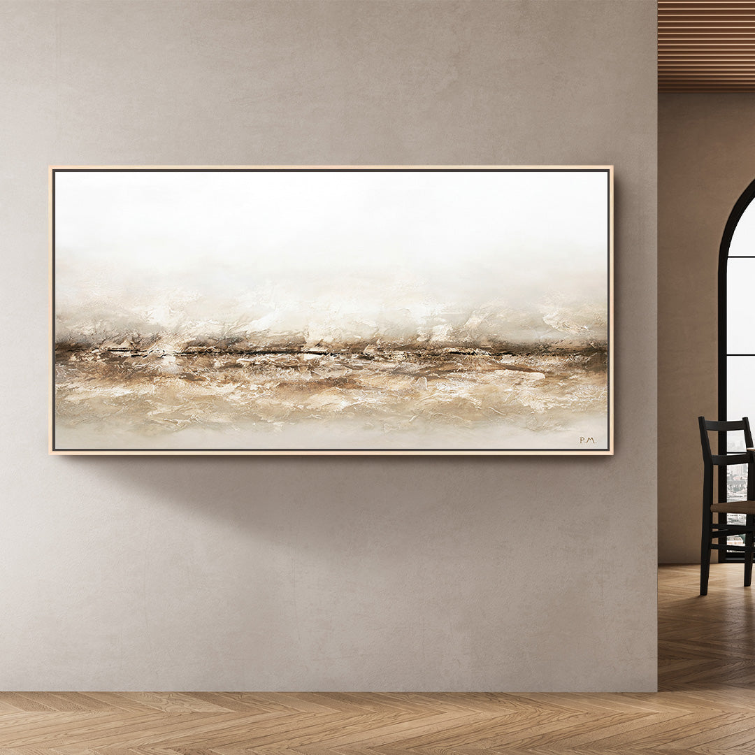 Terres Panoramic Framed Printed Canvas