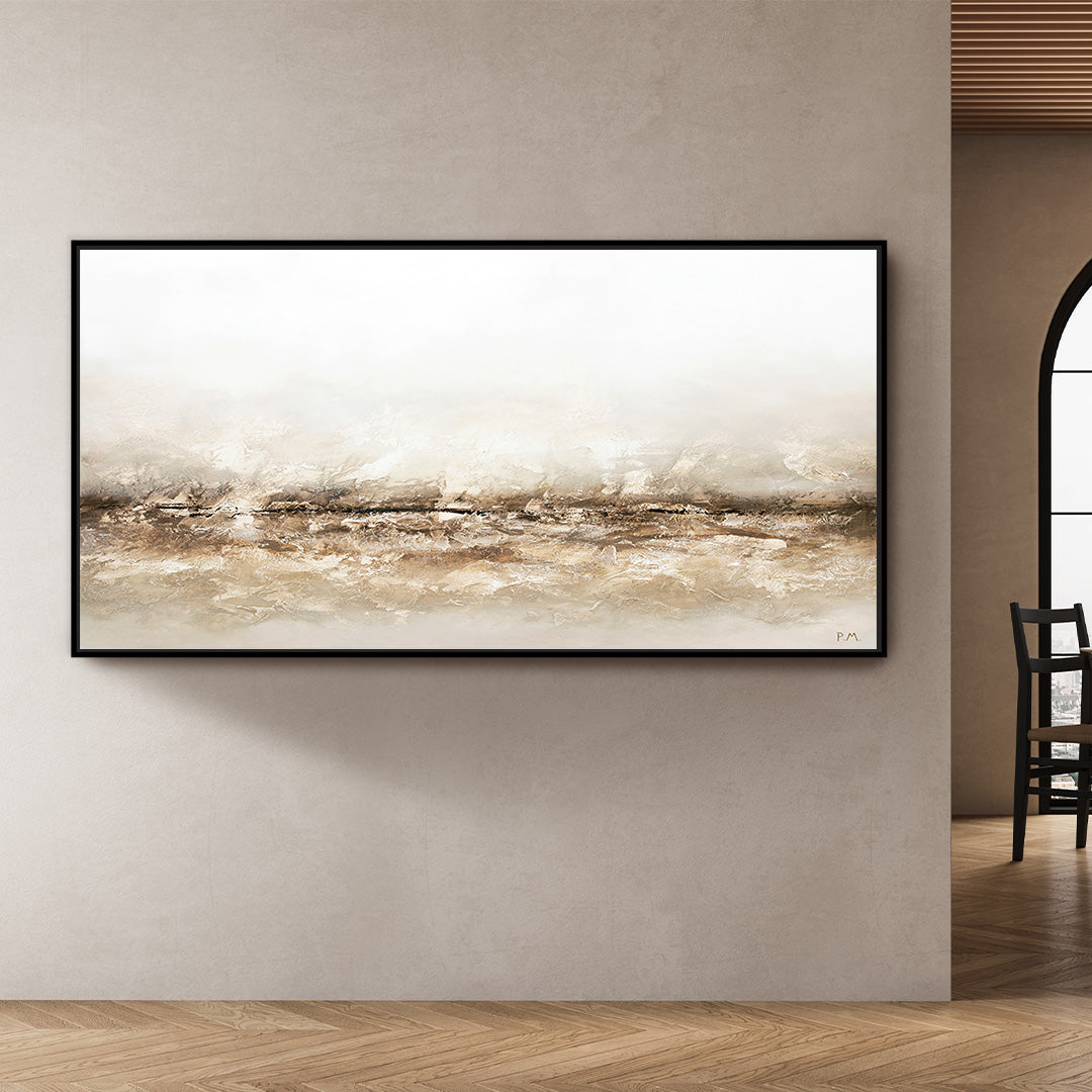 Terres Panoramic Framed Printed Canvas