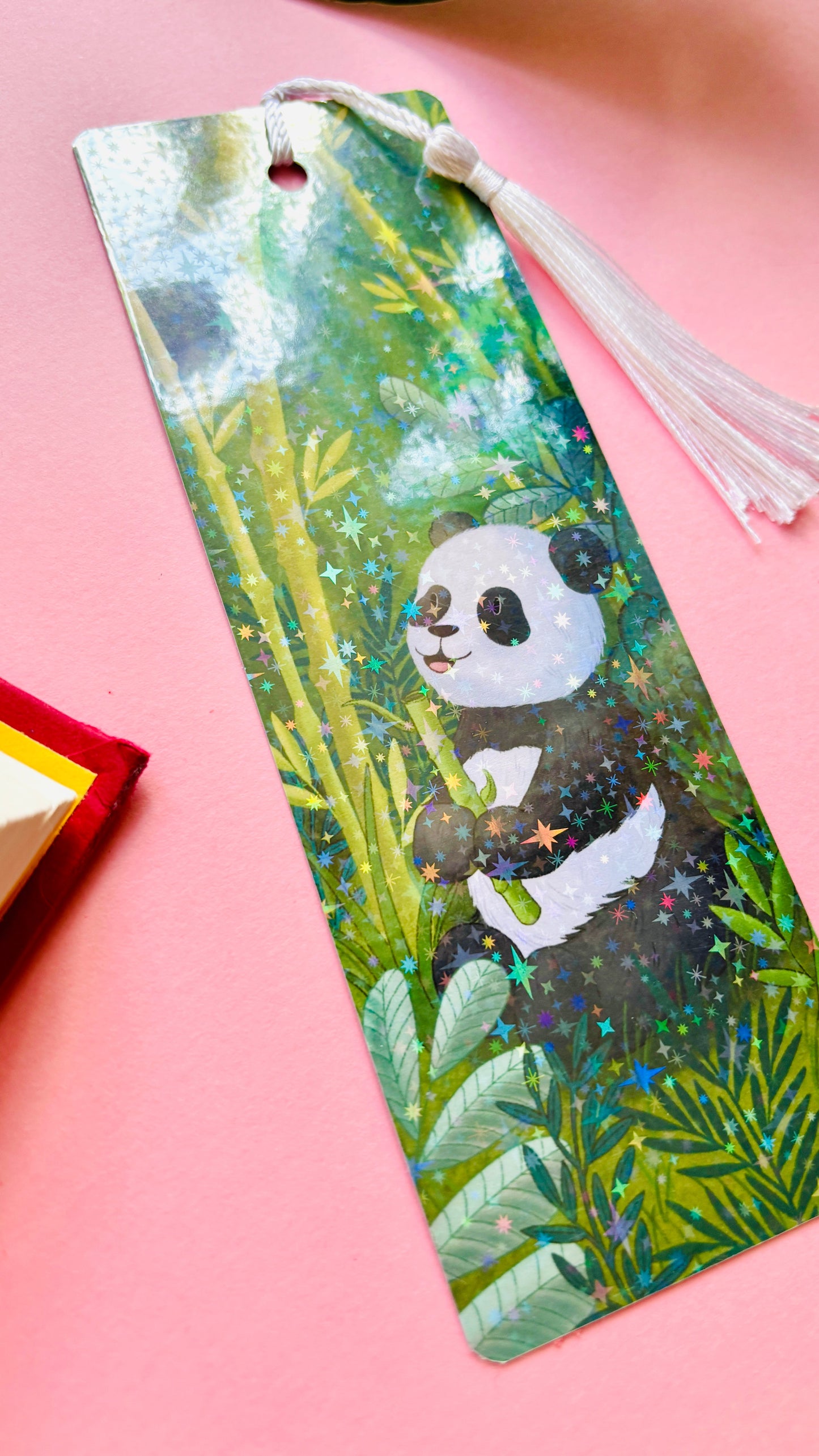 Giant Panda Holographic Bookmark Gift for Panda Lovers
