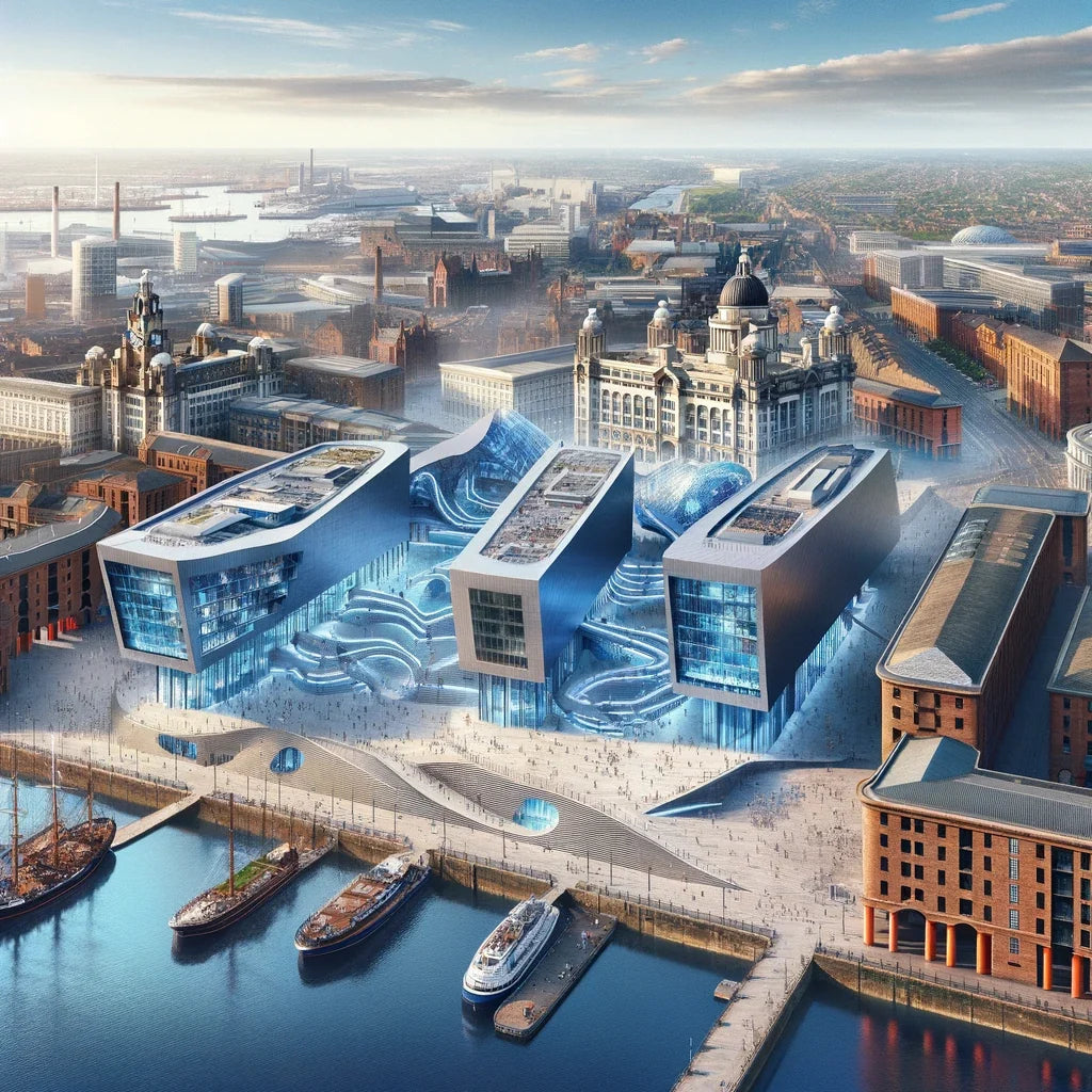 Panoramic Liverpool Canvas