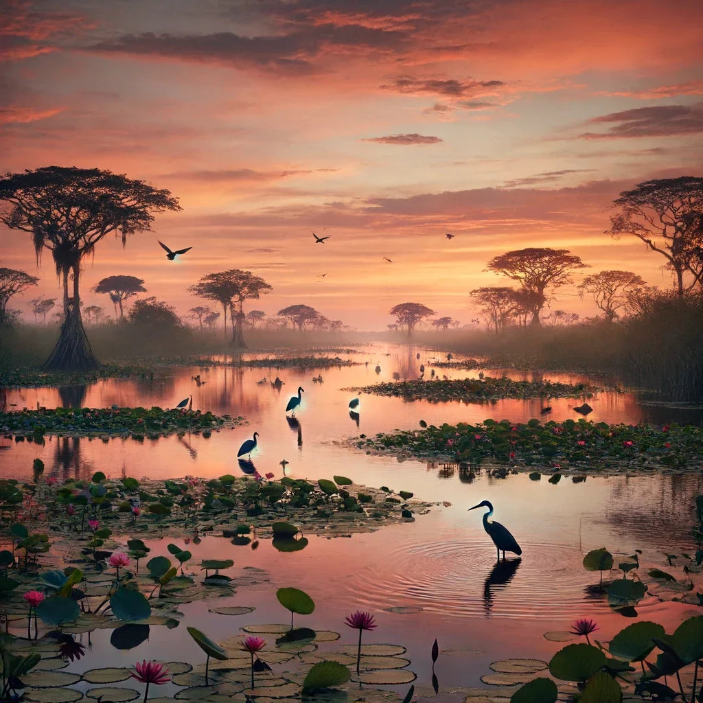 Pantanal Dusk Canvas