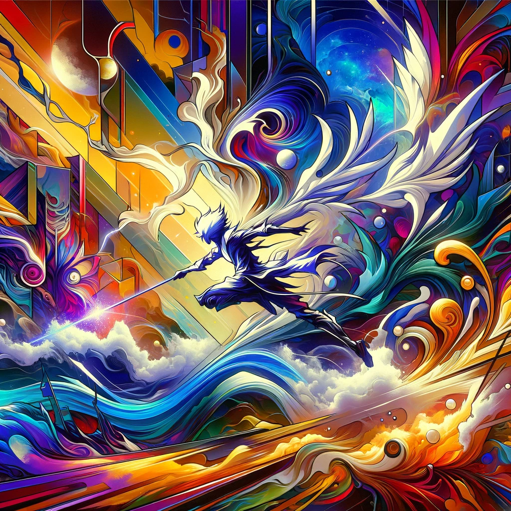 Parallel Odyssey: Abstract Fusion Canvas